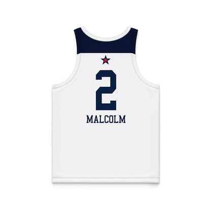 Robert Morris - NCAA Women's Basketball : Aislin Malcolm - White Basketball Jersey-1