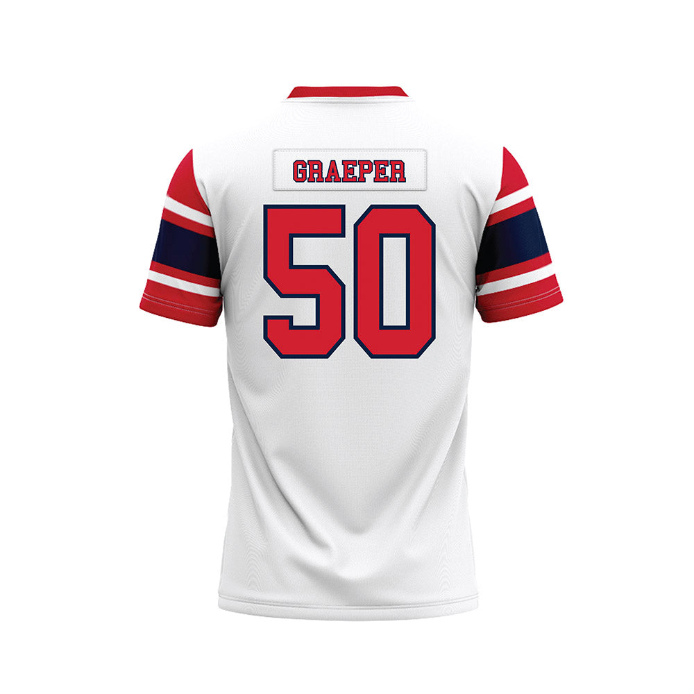 Robert Morris - NCAA Football : Josh Graeper - White Football Jersey-1
