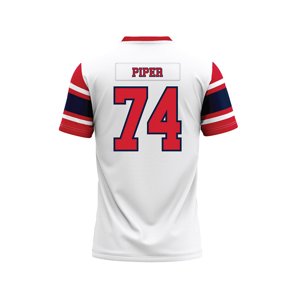Robert Morris - NCAA Football : Riley Piper - White Football Jersey-1
