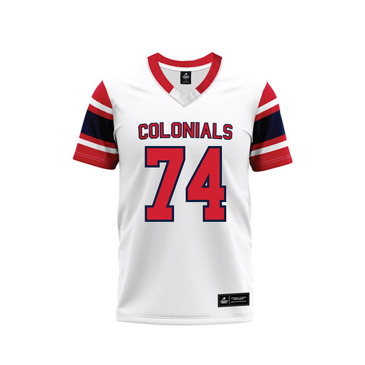Robert Morris - NCAA Football : Riley Piper - White Football Jersey-0