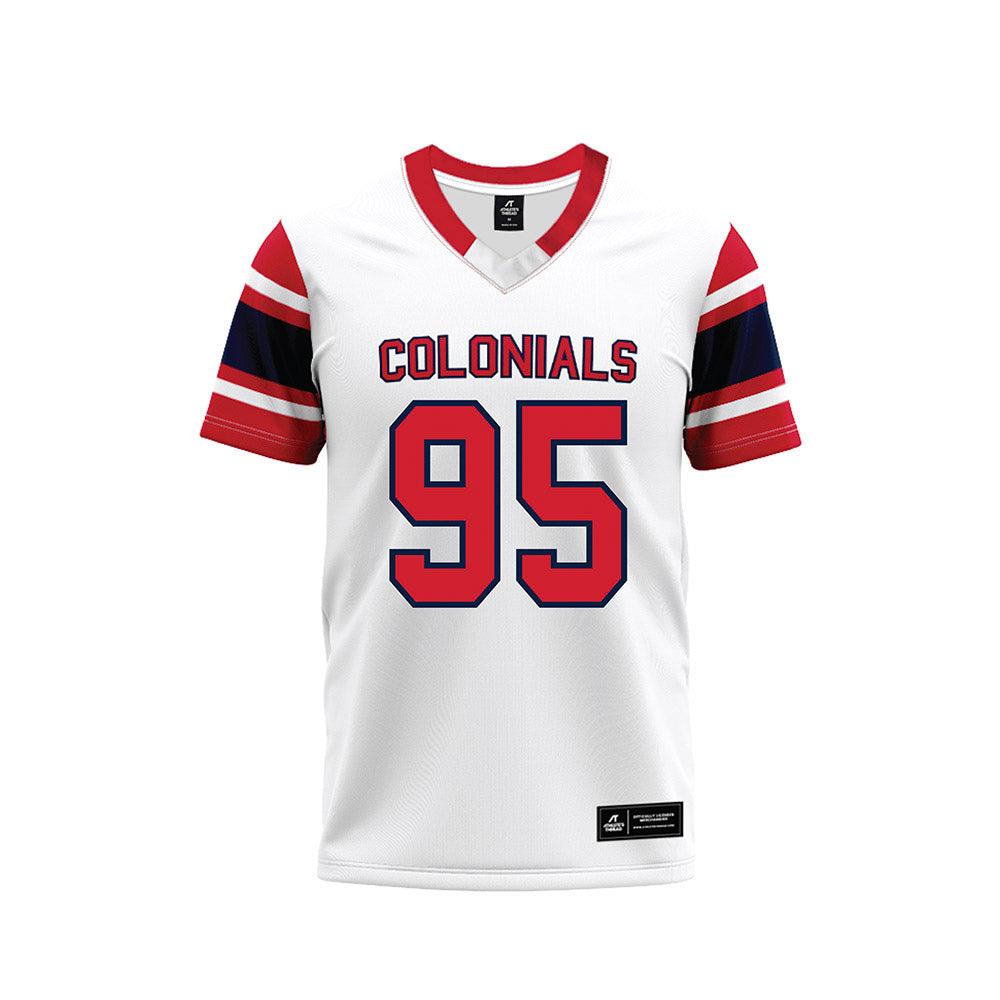 Robert Morris - NCAA Football : Bryan Robertson - White Football Jersey-0