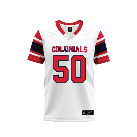 Robert Morris - NCAA Football : Josh Graeper - White Football Jersey-0