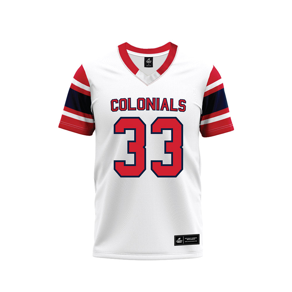 Robert Morris - NCAA Football : Bryson Costa - White Football Jersey-0