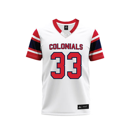 Robert Morris - NCAA Football : Bryson Costa - White Football Jersey-0