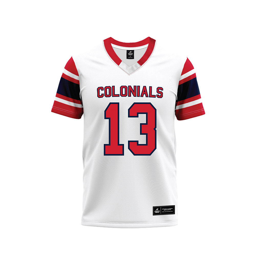 Robert Morris - NCAA Football : Dominic Pesci - White Football Jersey-0
