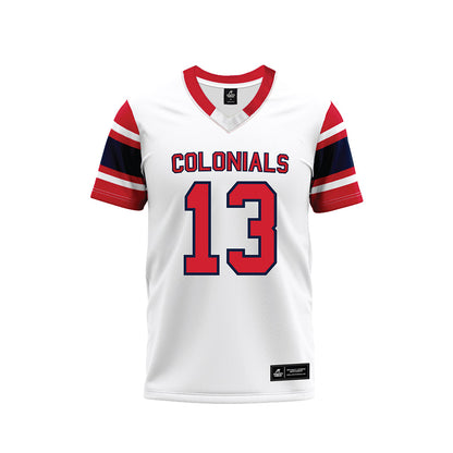 Robert Morris - NCAA Football : Dominic Pesci - White Football Jersey-0