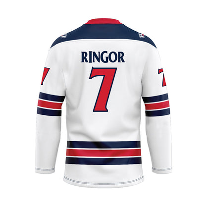 Robert Morris - NCAA Women's Ice Hockey : Rowyn Ringor - White Hockey Jersey-1