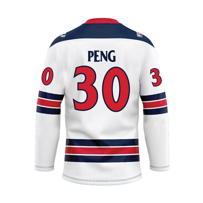 Robert Morris - NCAA Women's Ice Hockey : Yiyi Peng - White Hockey Jersey-1