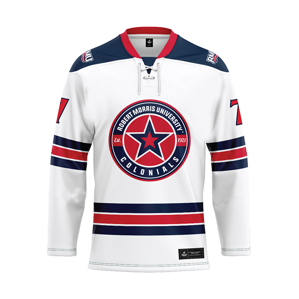 Robert Morris - NCAA Women's Ice Hockey : Rowyn Ringor - White Hockey Jersey-0