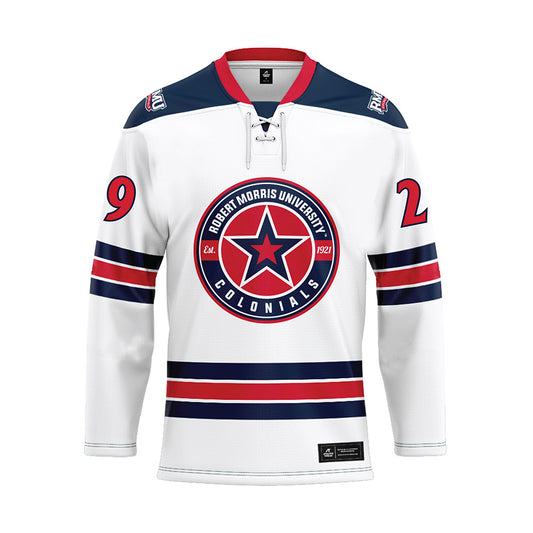 Robert Morris - NCAA Women's Ice Hockey : Maggie Hatch - White Hockey Jersey-0