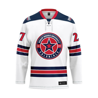Robert Morris - NCAA Women's Ice Hockey : Mya Kearns - White Hockey Jersey-0
