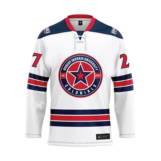 Robert Morris - NCAA Women's Ice Hockey : Mya Kearns - White Hockey Jersey-0