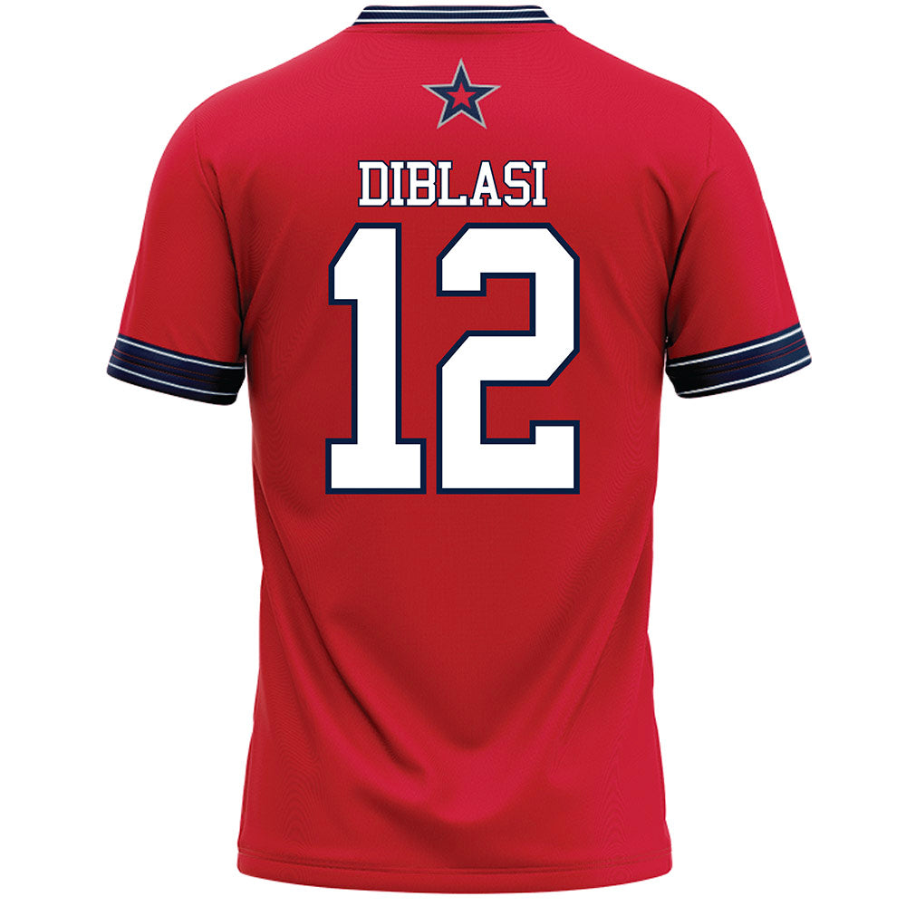 Robert Morris - NCAA Men's Lacrosse : Evan DiBlasi - Red Lacrosse Jersey -1