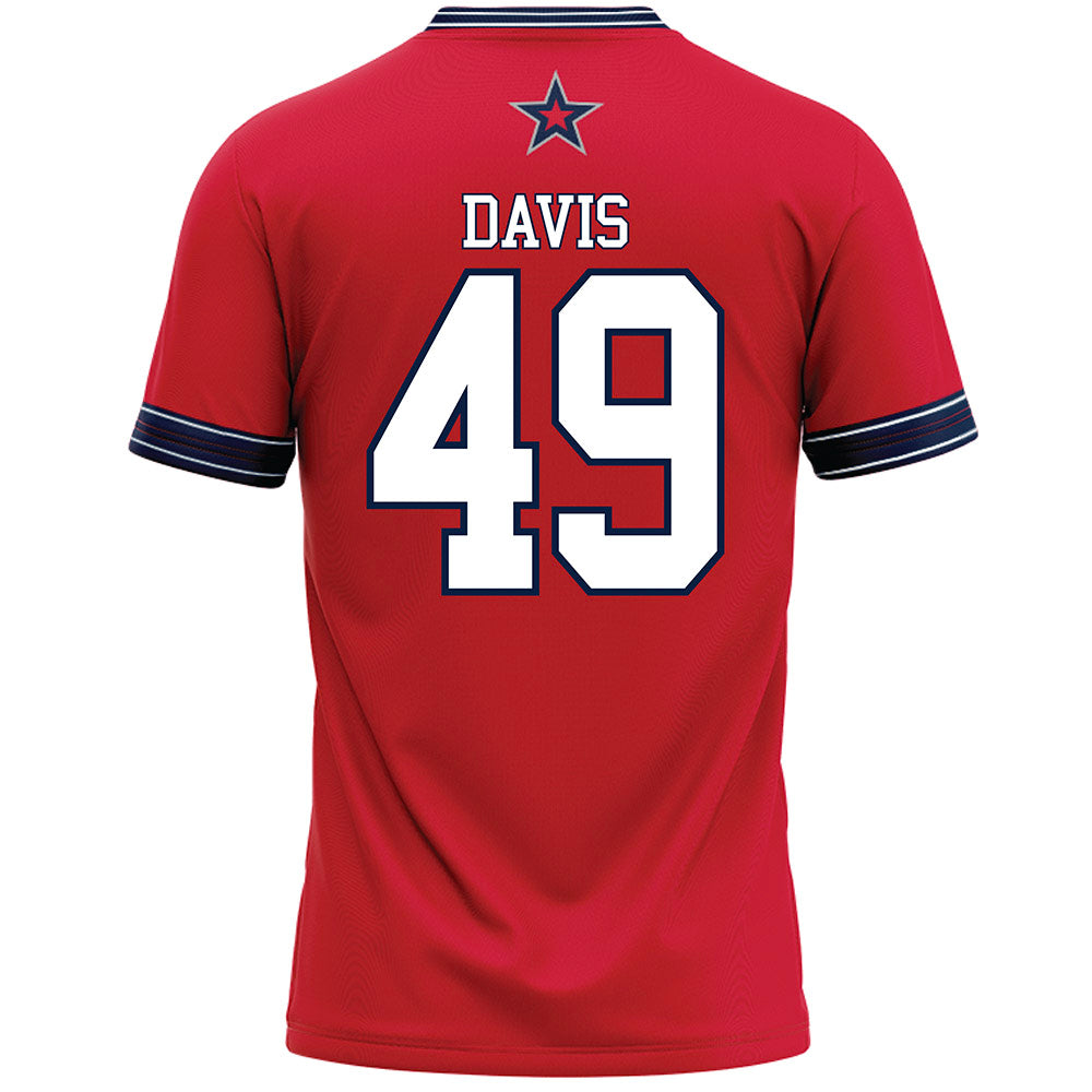 Robert Morris - NCAA Men's Lacrosse : Cristian Davis - Red Lacrosse Jersey -1