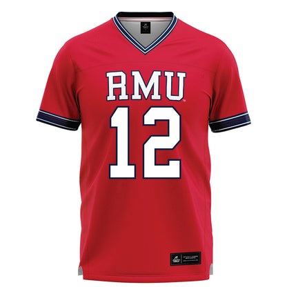 Robert Morris - NCAA Men's Lacrosse : Evan DiBlasi - Red Lacrosse Jersey -0