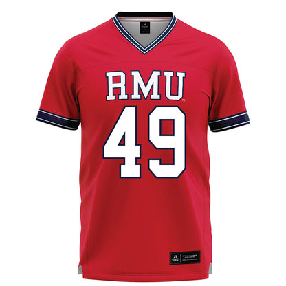 Robert Morris - NCAA Men's Lacrosse : Cristian Davis - Red Lacrosse Jersey -0