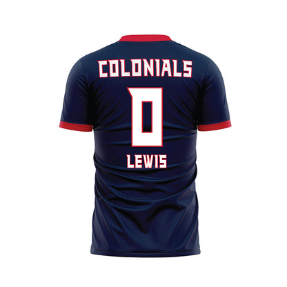 Robert Morris - NCAA Men's Soccer : Chris Lewis - Navy Soccer Jersey-1