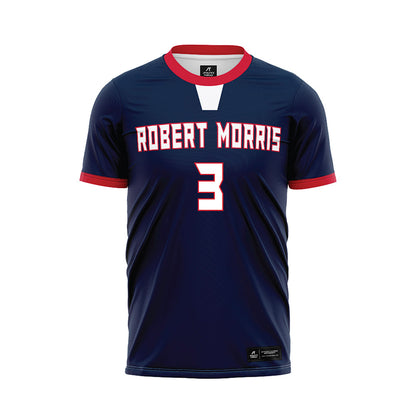 Robert Morris - NCAA Men's Soccer : Miguel Dominguez - Navy Soccer Jersey-0