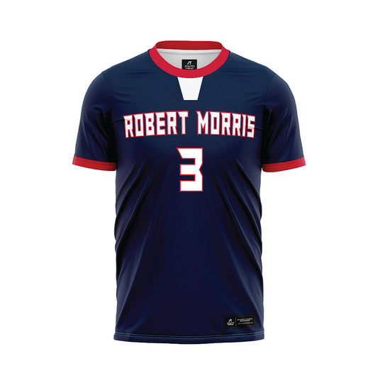 Robert Morris - NCAA Men's Soccer : Miguel Dominguez - Navy Soccer Jersey-0