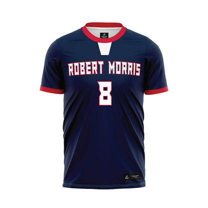Robert Morris - NCAA Men's Soccer : Emeric Nicol - Navy Soccer Jersey-0