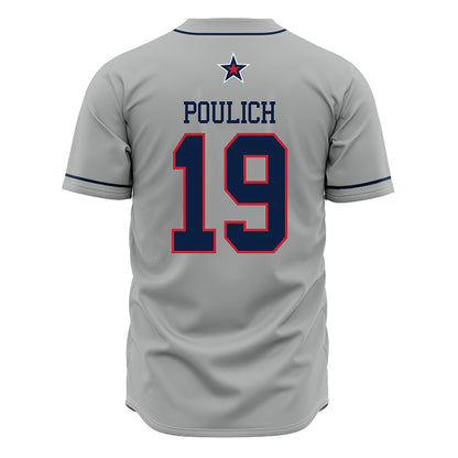 Robert Morris - NCAA Softball : Courtney Poulich - Grey Jersey-1