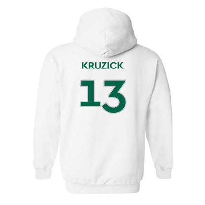 Illinois Wesleyan - NCAA Football : GB Kruzick - Classic Shersey Hooded Sweatshirt-1