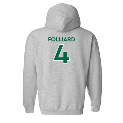 Illinois Wesleyan - NCAA Football : Connor Folliard - Classic Shersey Hooded Sweatshirt-1