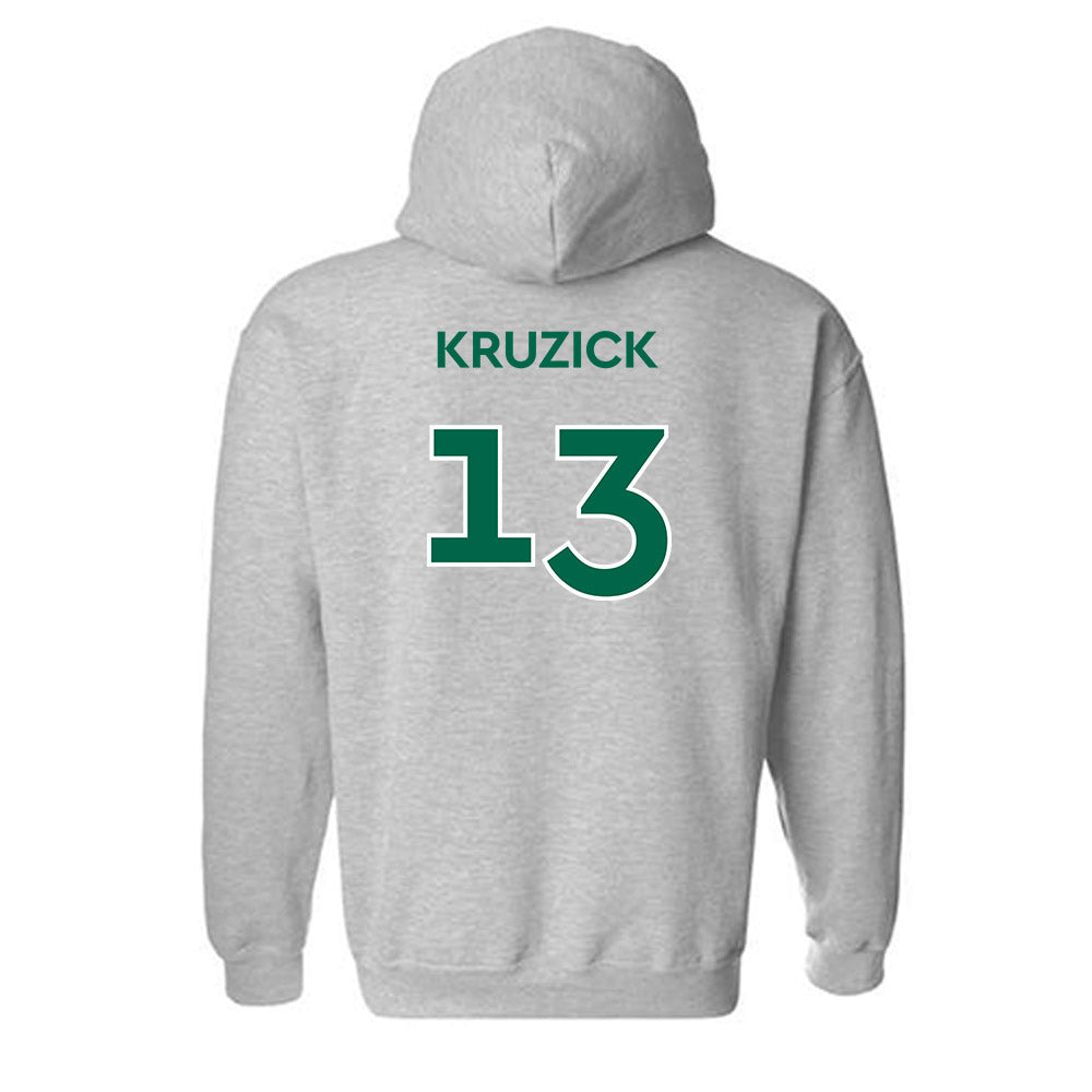 Illinois Wesleyan - NCAA Football : GB Kruzick - Classic Shersey Hooded Sweatshirt-1