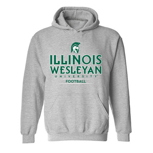 Illinois Wesleyan - NCAA Football : Connor Folliard - Classic Shersey Hooded Sweatshirt-0