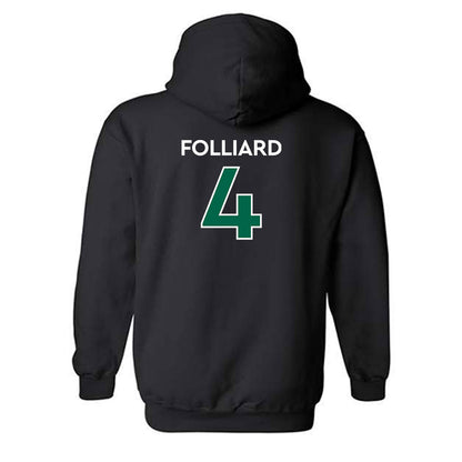 Illinois Wesleyan - NCAA Football : Connor Folliard - Classic Shersey Hooded Sweatshirt-1