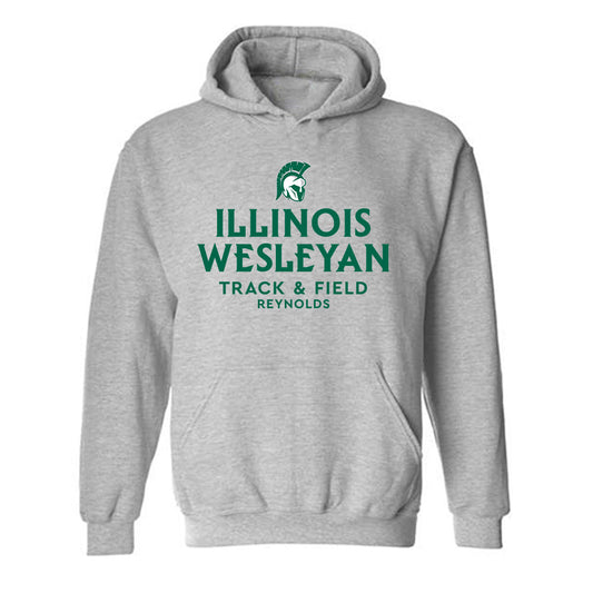 Illinois Wesleyan - NCAA Men's Track & Field : Kamden Reynolds - Classic Fashion Shersey Hooded Sweatshirt-0