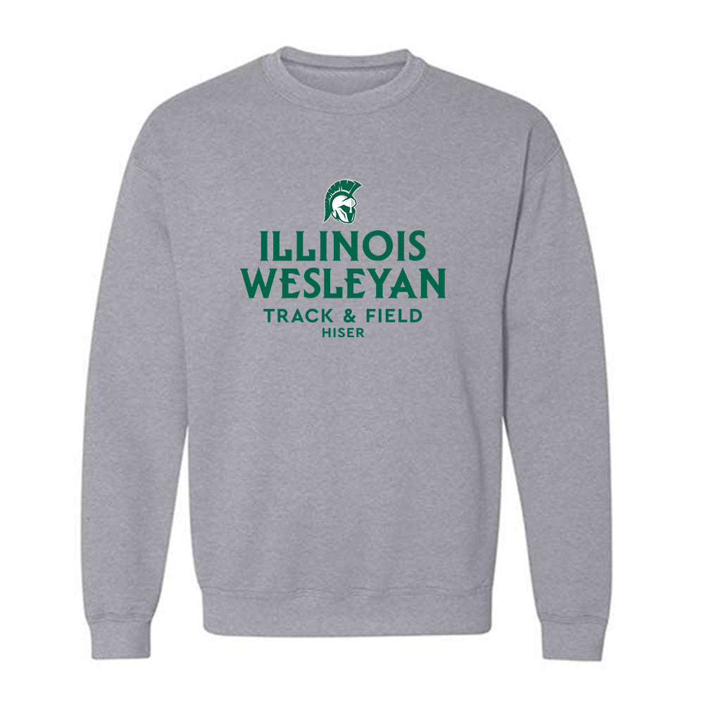 Illinois Wesleyan - NCAA Women's Track & Field : Jinna Hiser - Classic Fashion Shersey Crewneck Sweatshirt-0
