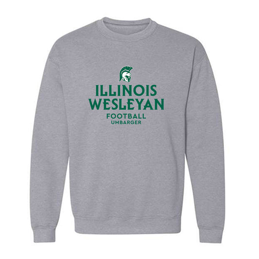 Illinois Wesleyan - NCAA Football : Ryan Umbarger - Classic Fashion Shersey Crewneck Sweatshirt-0