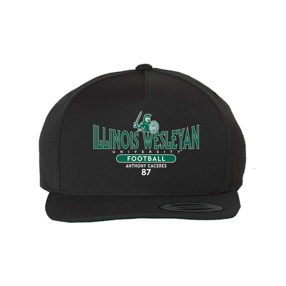 Illinois Wesleyan - NCAA Football : Anthony Caceres - Snapback Hat-0