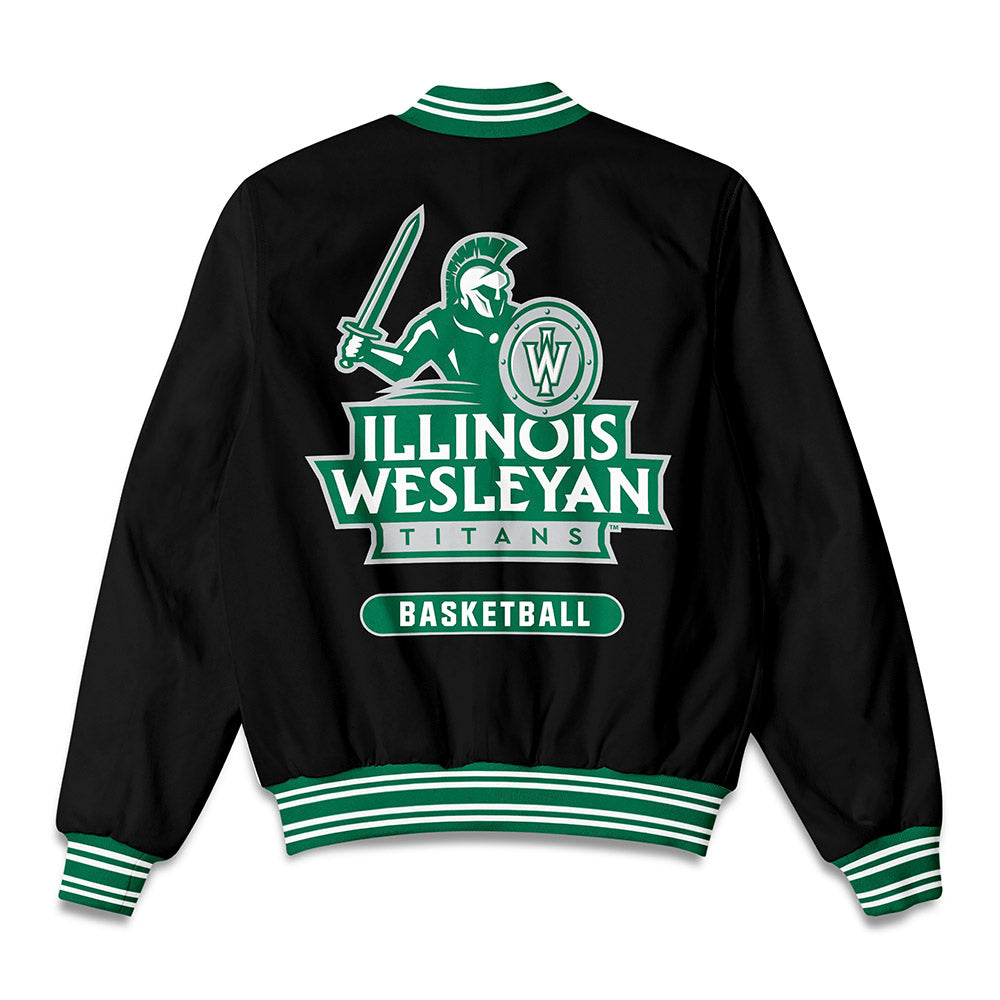 Illinois Wesleyan - NCAA Men's Basketball : Micah Meiss - Bomber Jacket-1