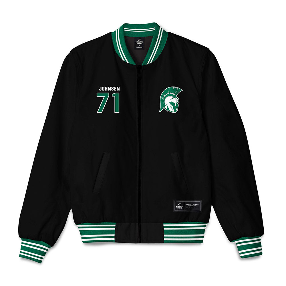 Illinois Wesleyan - NCAA Football : Luke Johnsen - Bomber Jacket-0
