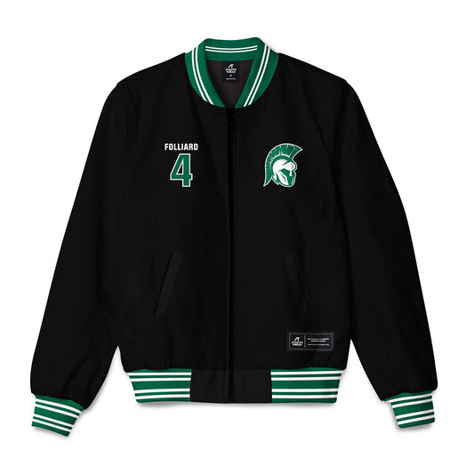 Illinois Wesleyan - NCAA Football : Connor Folliard - Bomber Jacket-0