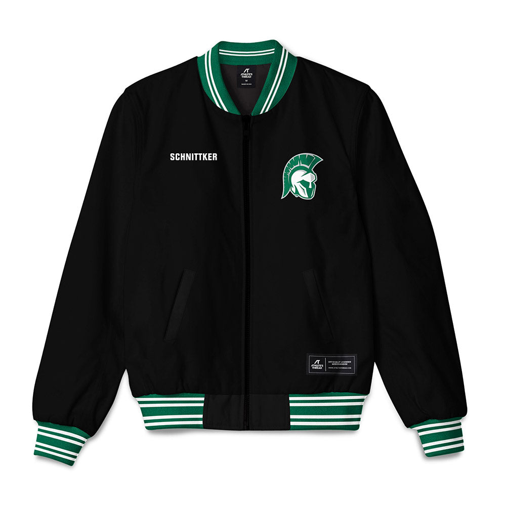 Illinois Wesleyan - NCAA Women's Swimming & Diving : Abigail Schnittker - Bomber Jacket-0