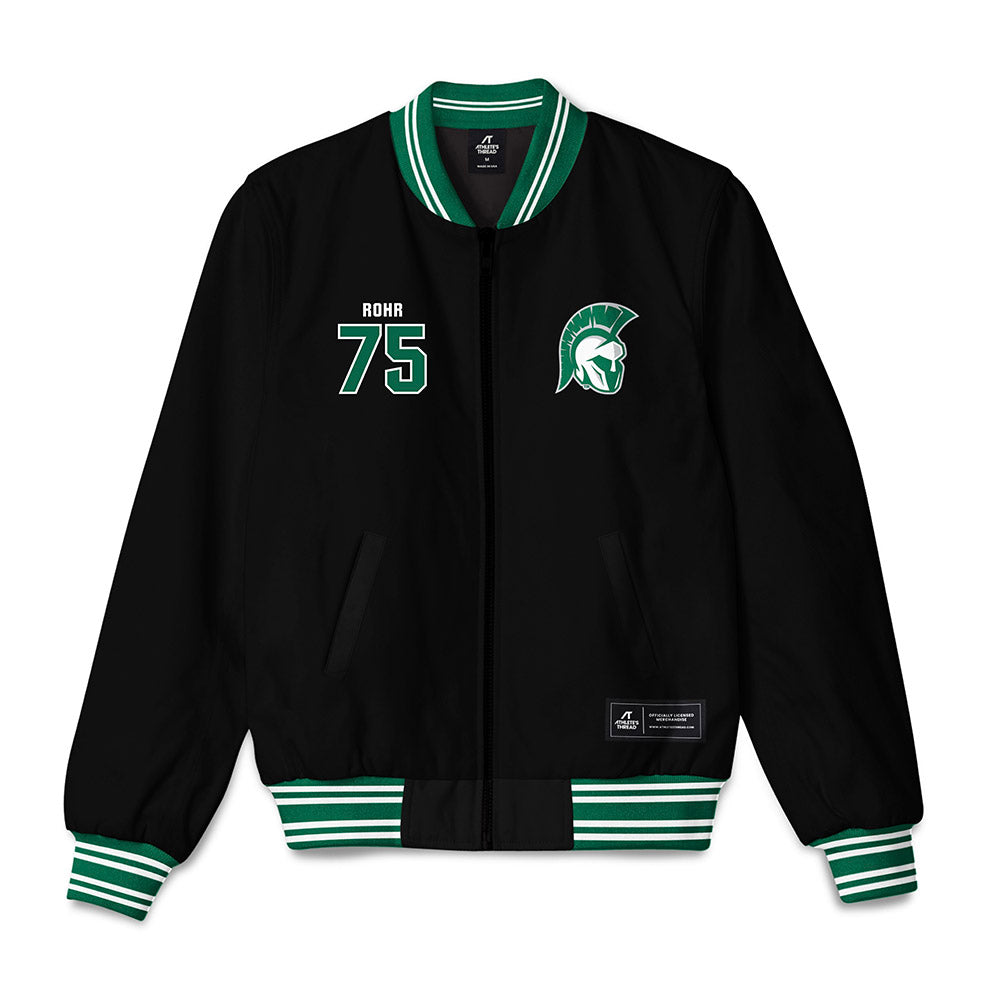 Illinois Wesleyan - NCAA Football : Max Rohr - Bomber Jacket-0