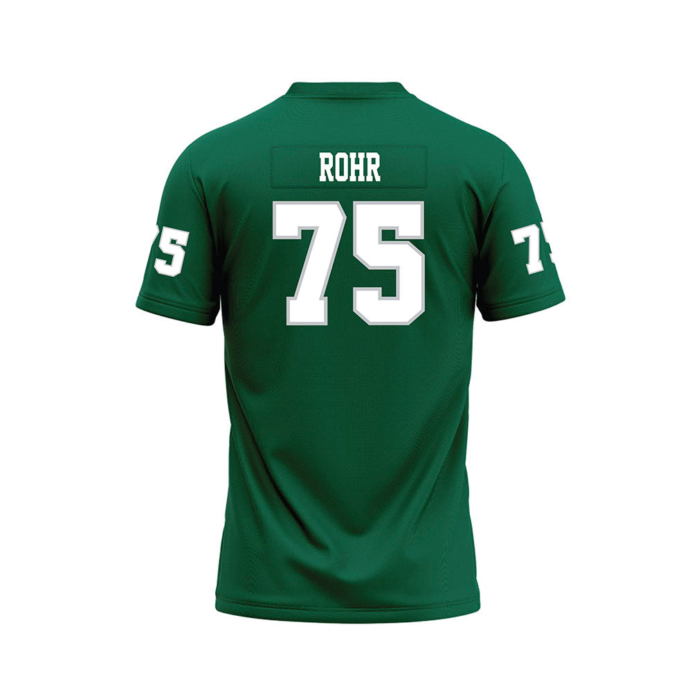 Illinois Wesleyan - NCAA Football : Max Rohr - Green Premium Football Jersey-1