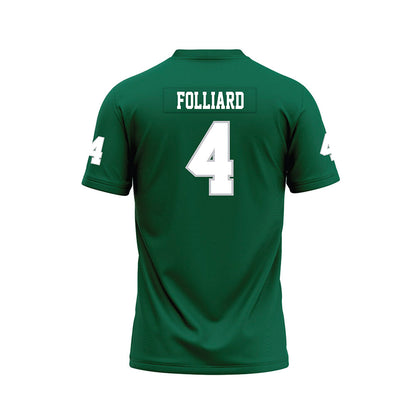 Illinois Wesleyan - NCAA Football : Connor Folliard - Green Premium Football Jersey-1