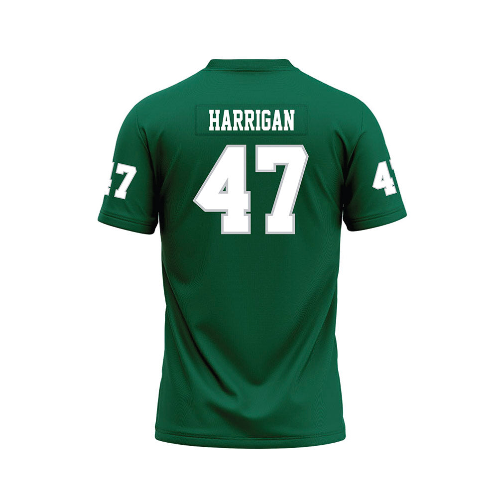 Illinois Wesleyan - NCAA Football : Luke Harrigan - Green Premium Football Jersey-1