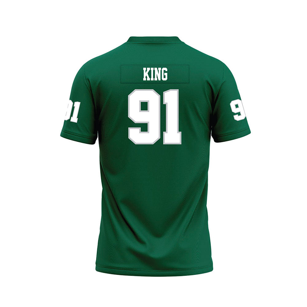 Illinois Wesleyan - NCAA Football : Anaijs King - Green Premium Football Jersey-1