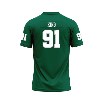 Illinois Wesleyan - NCAA Football : Anaijs King - Green Premium Football Jersey-1