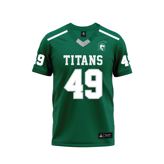 Illinois Wesleyan - NCAA Football : Ricardo Lara - Green Premium Football Jersey-0