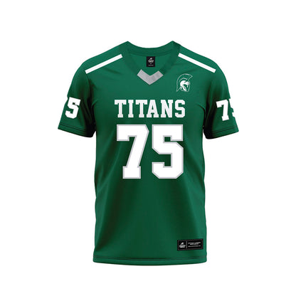 Illinois Wesleyan - NCAA Football : Max Rohr - Green Premium Football Jersey-0