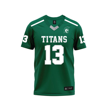 Illinois Wesleyan - NCAA Football : GB Kruzick - Green Premium Football Jersey-0
