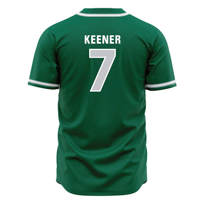 Illinois Wesleyan - NCAA Baseball : Ryan Keener - Green Jersey-1