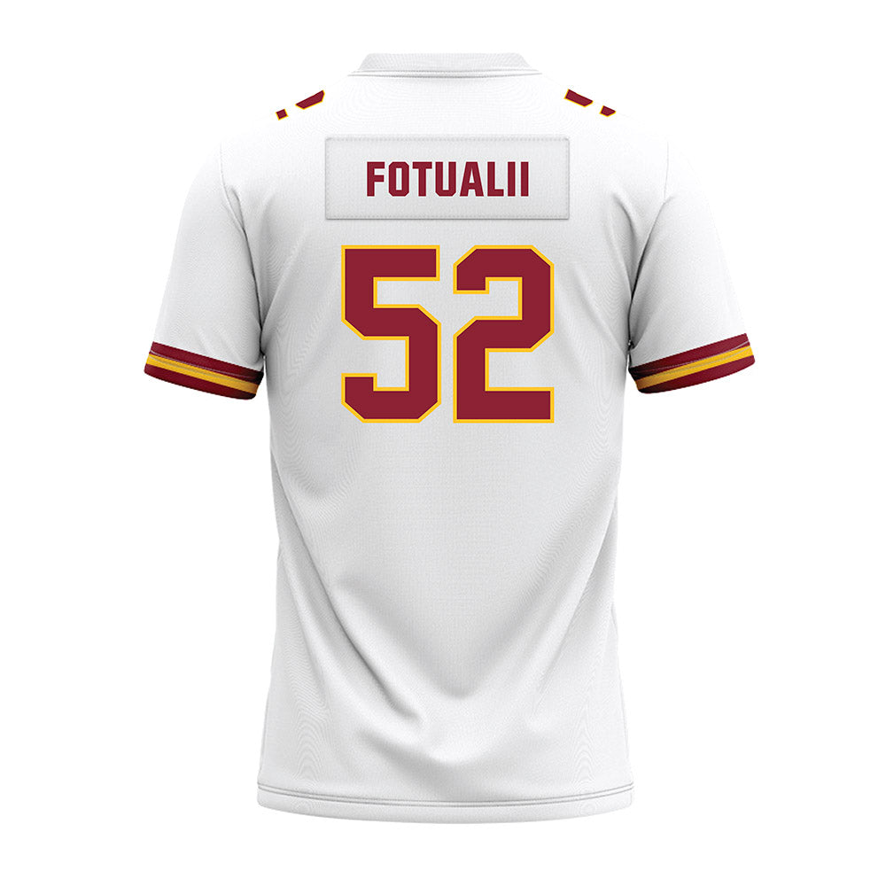 Iowa State - NCAA Football : Kingston Fotualii - White Premium Football Jersey-1