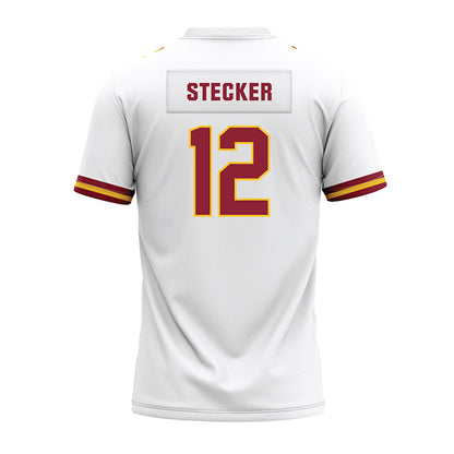 Iowa State - NCAA Football : Ethan Stecker - White Premium Football Jersey-1